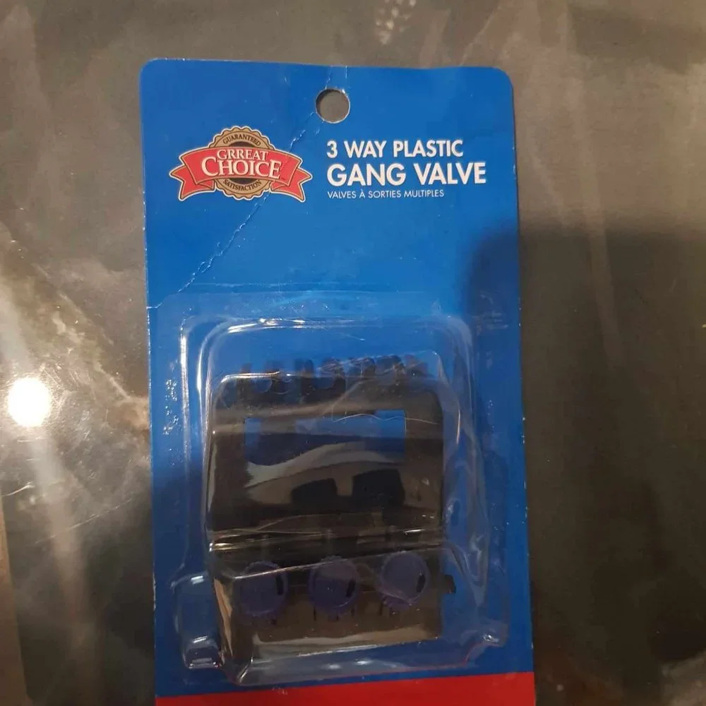3 way plastic gang valve